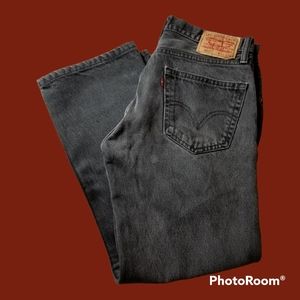 Levi's Straight Fit 505 Black Men's Jeans Preowned